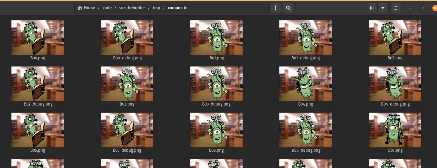 I have all of my composited images.